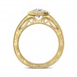 FlyerFit® 14K Yellow Gold Vintage Engagement Ring