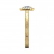 FlyerFit® 14K Yellow Gold Vintage Engagement Ring