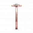 FlyerFit® 14K Pink Gold Vintage Engagement Ring