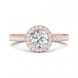 FlyerFit® 14K Pink Gold Vintage Engagement Ring