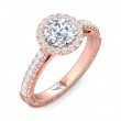 FlyerFit® 14K Pink Gold Vintage Engagement Ring