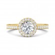 FlyerFit® 18K Yellow Gold Vintage Engagement Ring