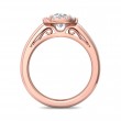 FlyerFit® 14K Pink Gold Solitaire Engagement Ring