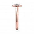 FlyerFit® 14K Pink Gold Solitaire Engagement Ring