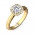 FlyerFit® 14K Yellow Gold Solitaire Engagement Ring