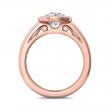 FlyerFit® 18K Pink Gold Solitaire Engagement Ring