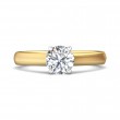 FlyerFit® 14K Yellow and 14K White Gold Solitaire Engagement Ring