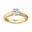 FlyerFit® 14K Yellow and 14K White Gold Solitaire Engagement Ring