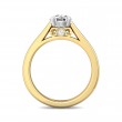 FlyerFit® 14K Yellow and 14K White Gold Solitaire Engagement Ring