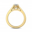 FlyerFit® 14K Yellow Gold Solitaire Engagement Ring