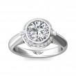 FlyerFit® Platinum Encore Engagement Ring