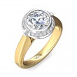 FlyerFit® 14K Yellow and 14K White Gold Encore Engagement Ring