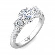 FlyerFit® Platinum Encore Engagement Ring