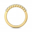 FlyerFit® 18K Yellow Gold Shared Prong Wedding Band