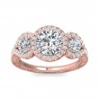 FlyerFit® 14K Pink Gold Encore Engagement Ring