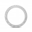 FlyerFit® 14K White Gold Vintage Wedding Band