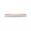 FlyerFit® 18K Pink Gold Vintage Wedding Band