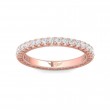 FlyerFit® 18K Pink Gold Vintage Wedding Band