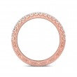 FlyerFit® 18K Pink Gold Vintage Wedding Band