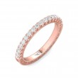 FlyerFit® 18K Pink Gold Vintage Wedding Band