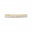 FlyerFit® 18K Yellow Gold Vintage Wedding Band