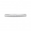 FlyerFit® 18K White Gold Micropave Cutdown Wedding Band