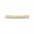 FlyerFit® 14K Yellow Gold Micropave Cutdown Wedding Band