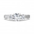 FlyerFit® 18K White Gold Vintage Engagement Ring