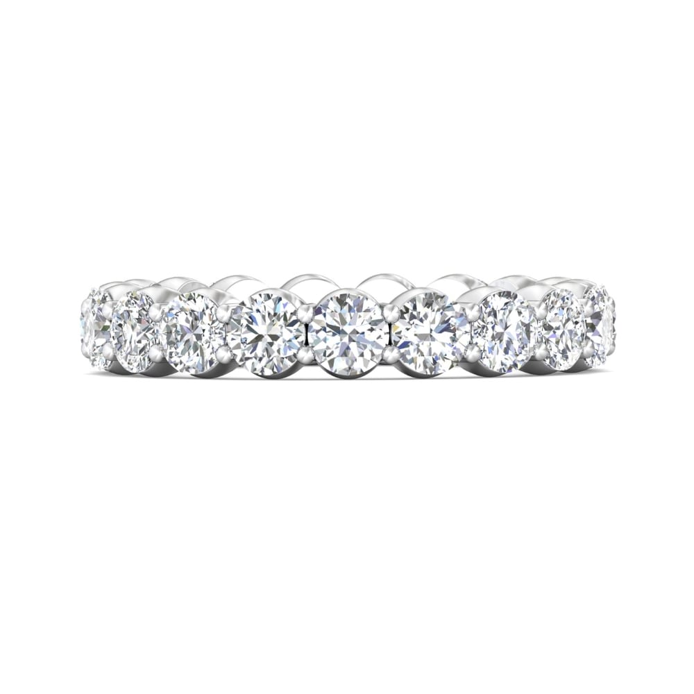 FlyerFit® Platinum Eternity Wedding Band