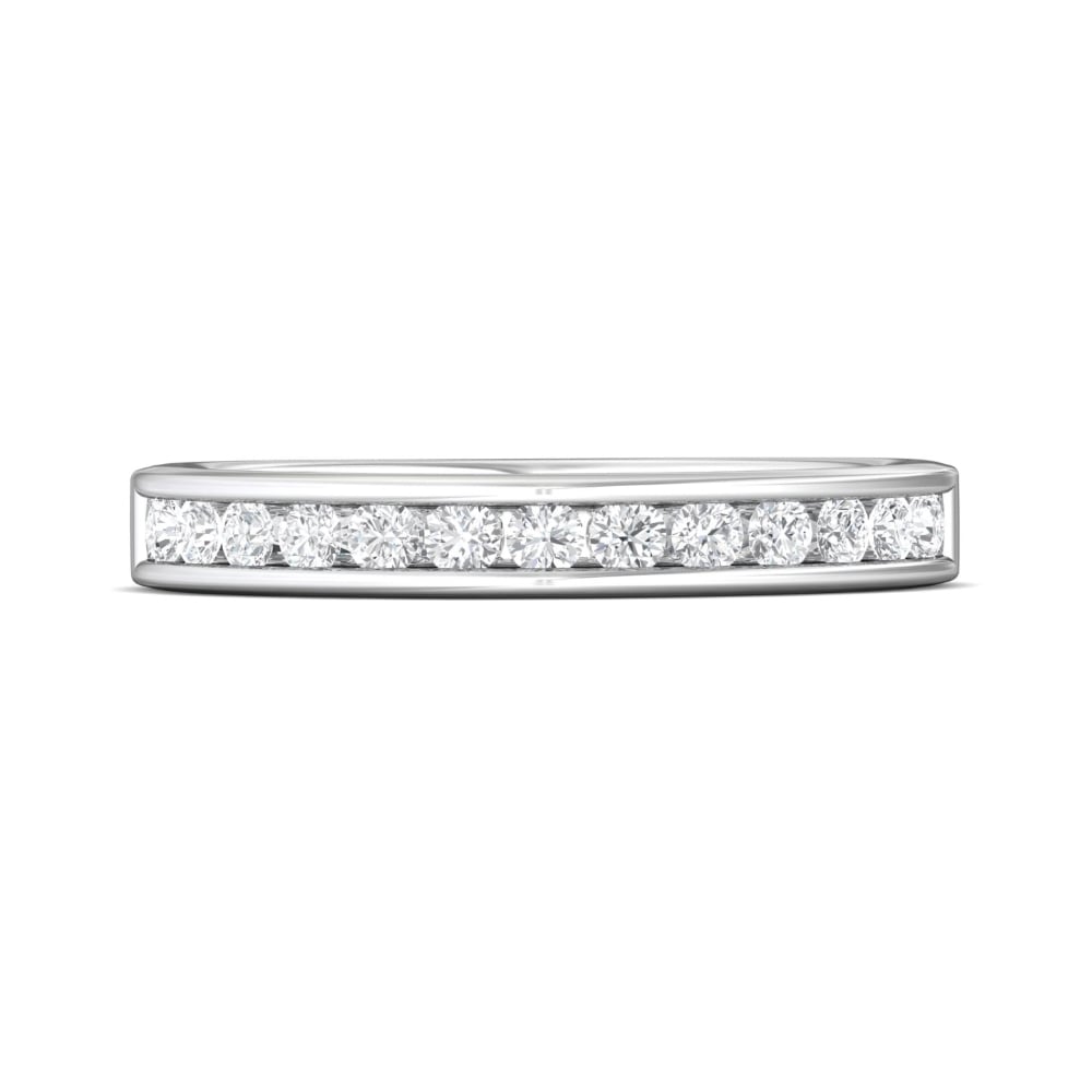 FlyerFit® Platinum Channel  Wedding Band