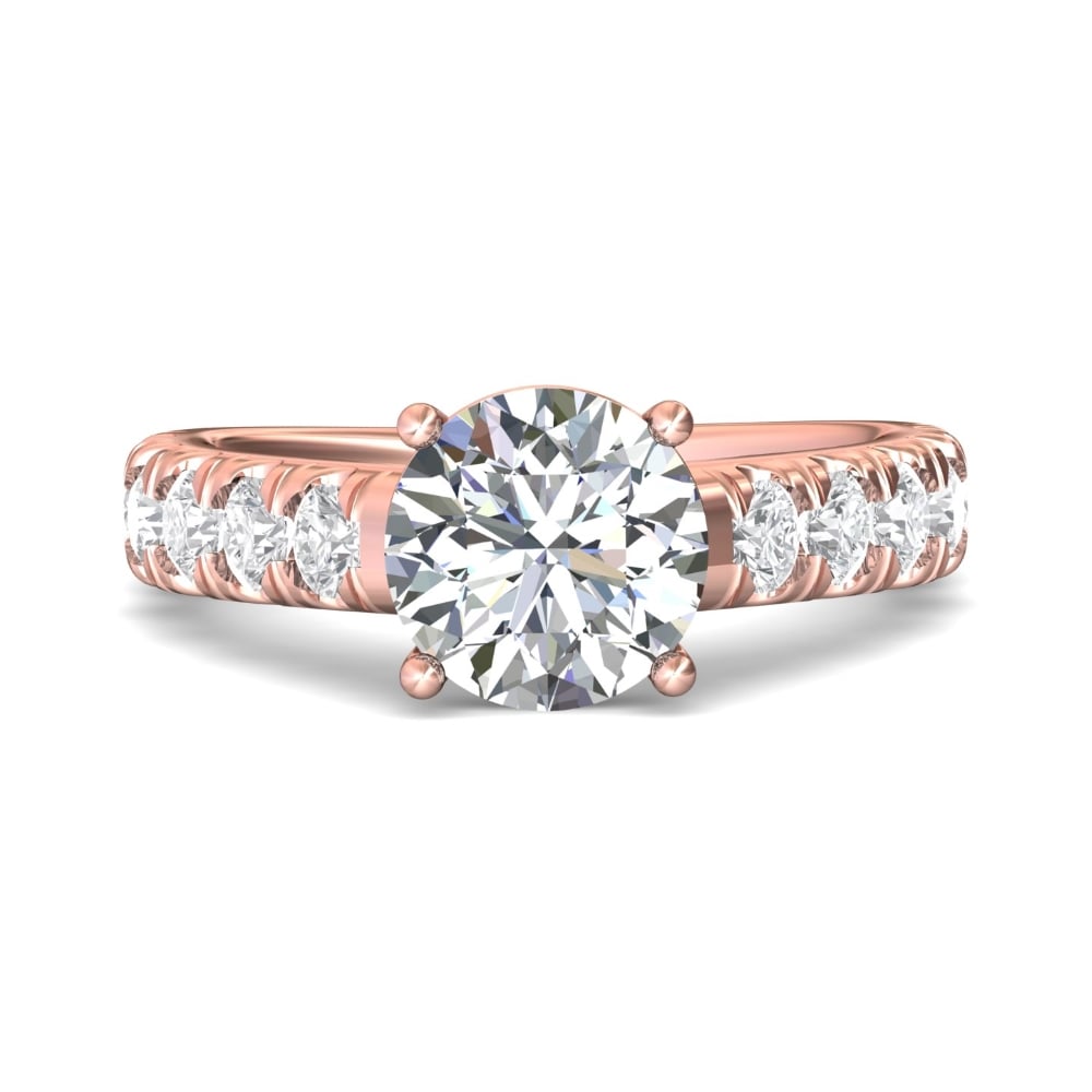 FlyerFit® 18K Pink Gold Encore Engagement Ring