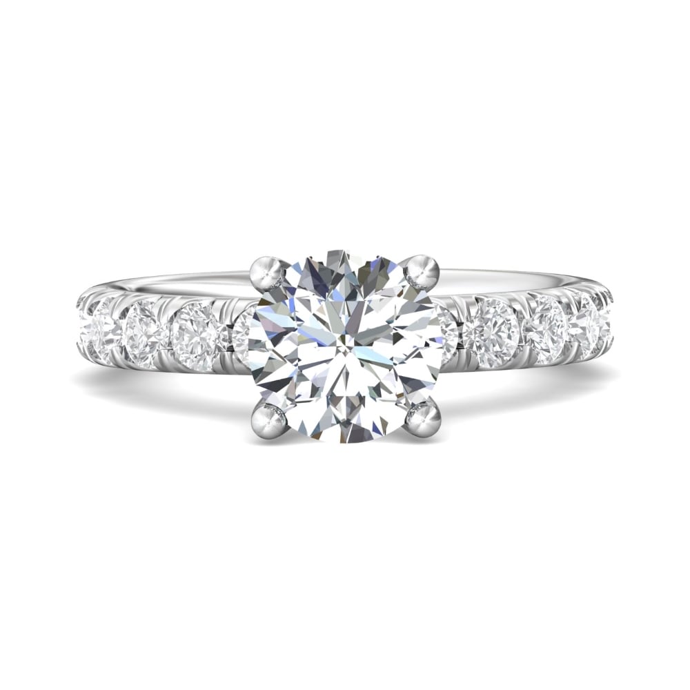 FlyerFit® Platinum Encore Engagement Ring