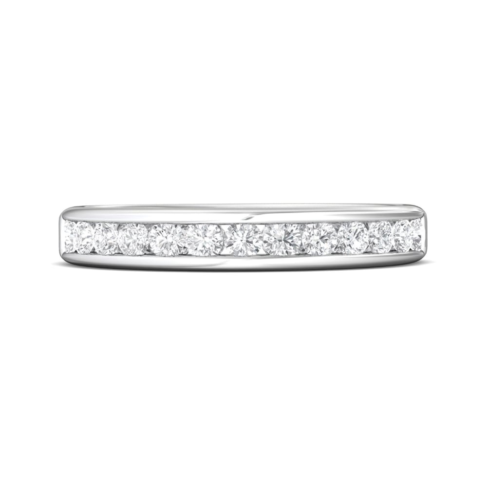 FlyerFit® Platinum Channel  Wedding Band