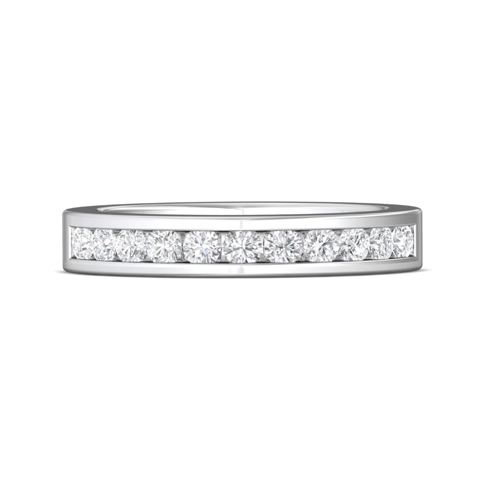 FlyerFit® Platinum Vintage Wedding Band