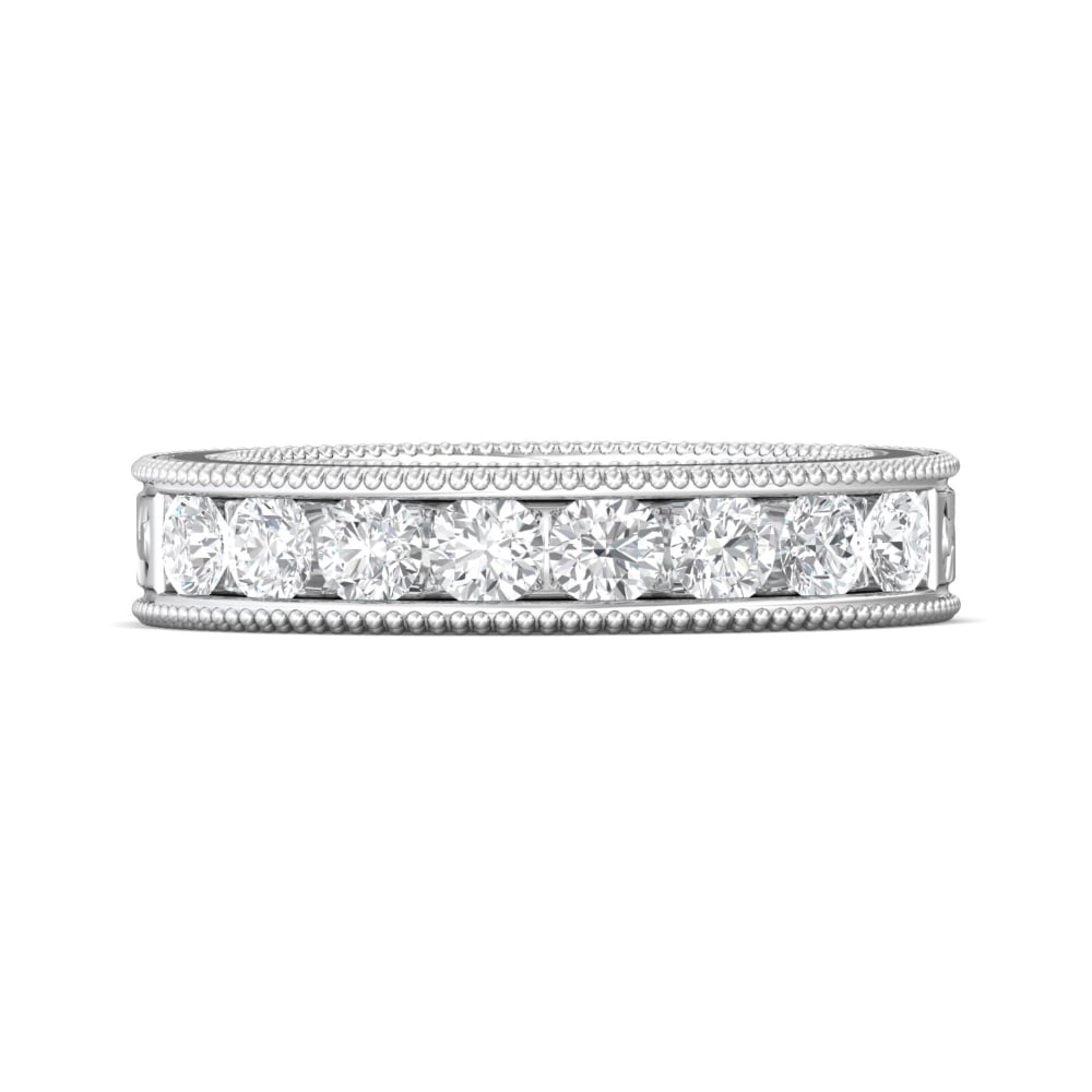 FlyerFit® Platinum Vintage Wedding Band