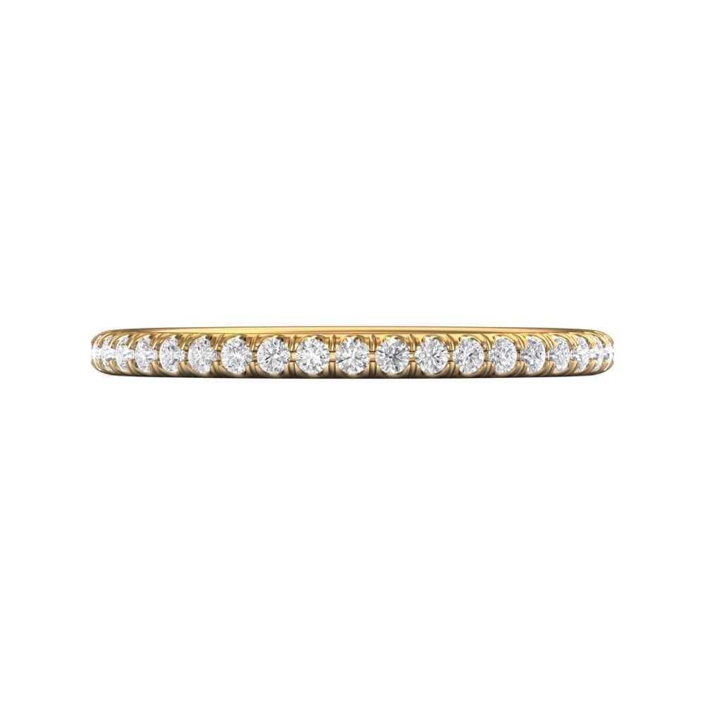 FlyerFit® 14K Yellow Gold Eternity Wedding Band