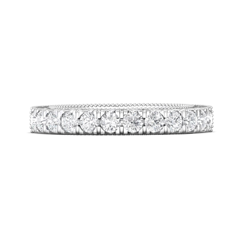 FlyerFit® Platinum Vintage Wedding Band