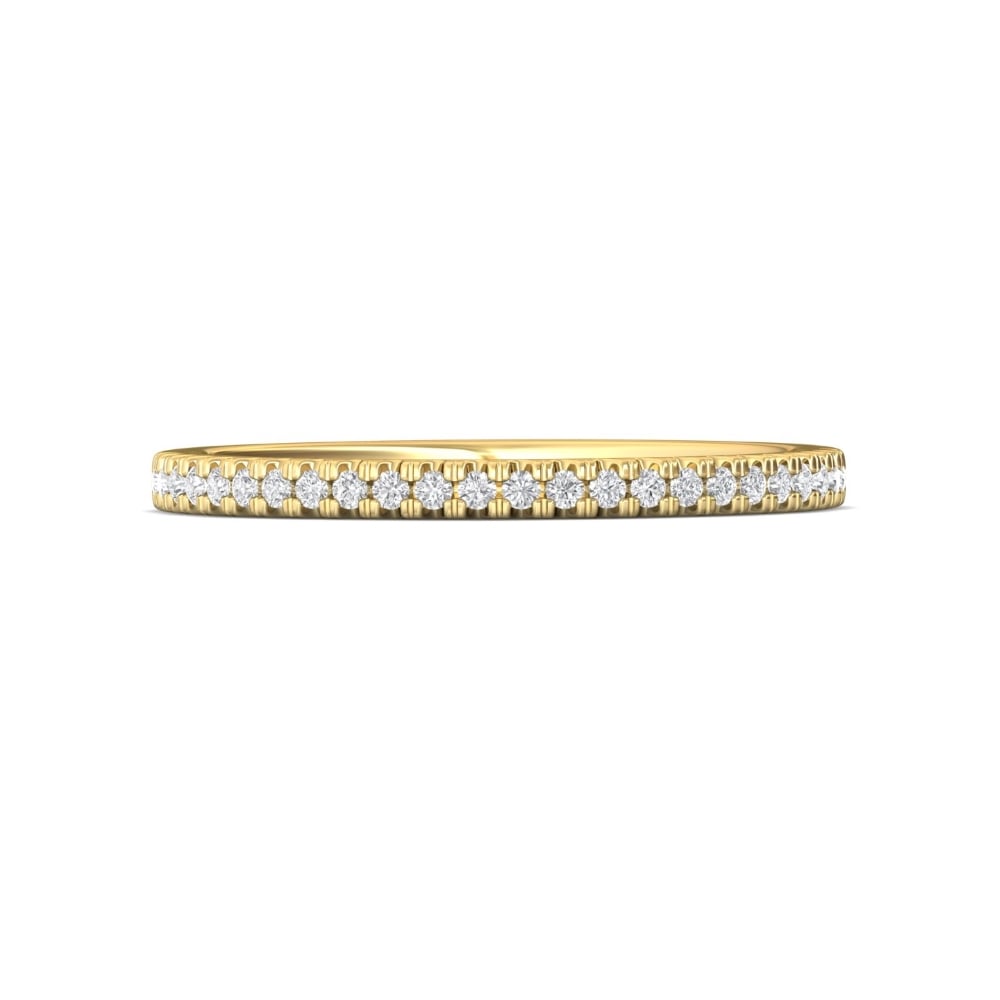 FlyerFit® 14K Yellow Gold Vintage Wedding Band