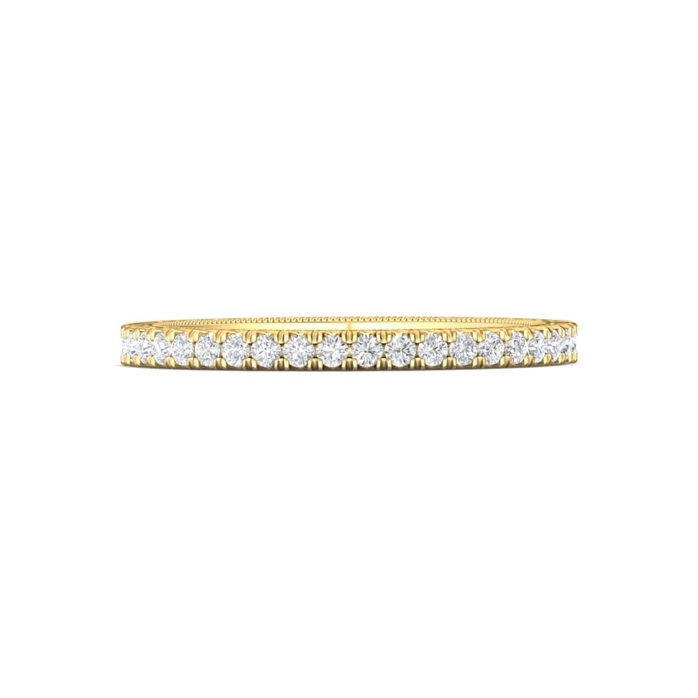 FlyerFit® 14K Yellow Gold Vintage Wedding Band