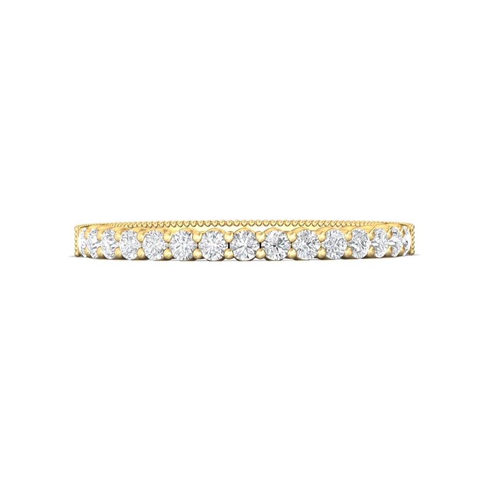 FlyerFit® 14K Yellow Gold Vintage Wedding Band