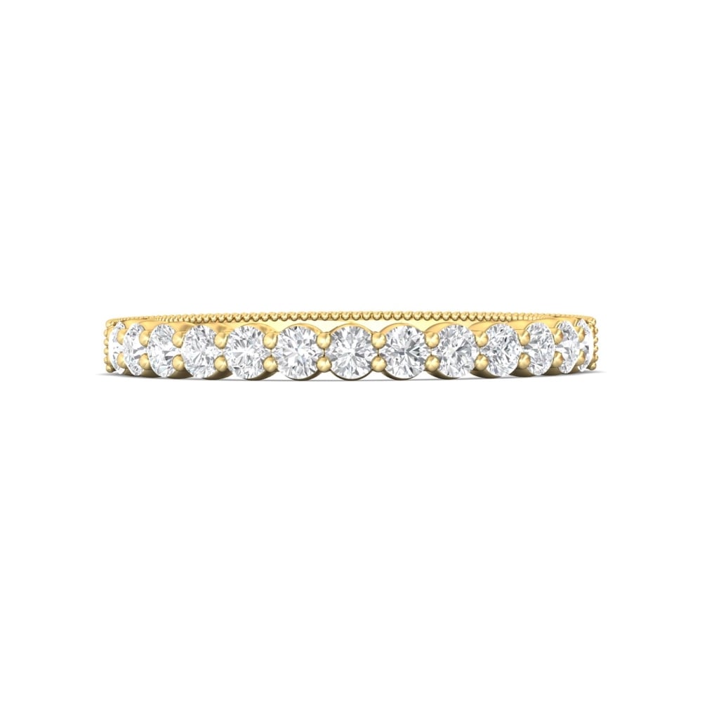 FlyerFit® 14K Yellow Gold Vintage Wedding Band