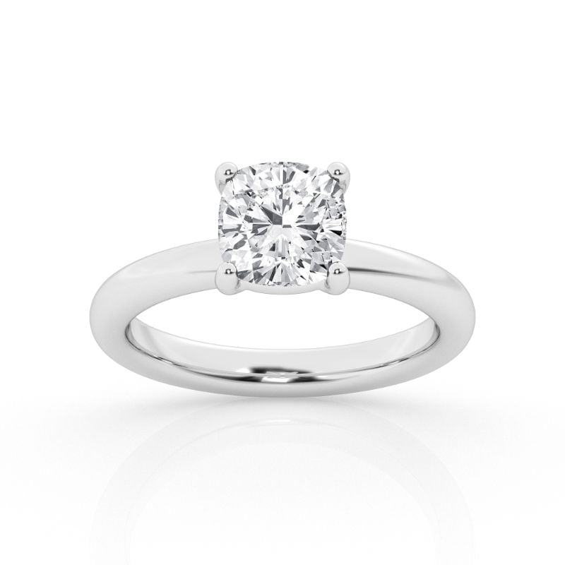 2ct Cushion Solitaire Engagement Ring