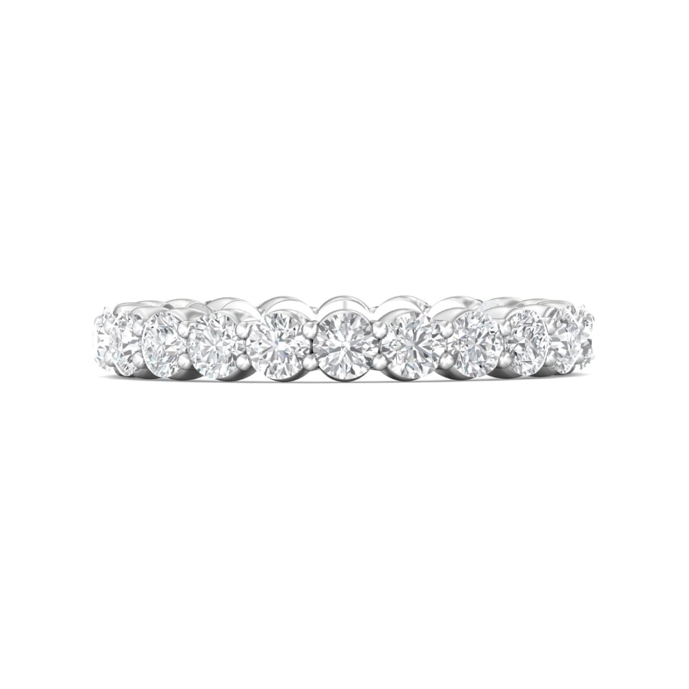 FlyerFit® Platinum Eternity Wedding Band