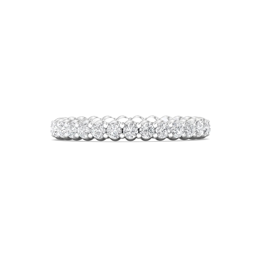 FlyerFit® Platinum Eternity Wedding Band