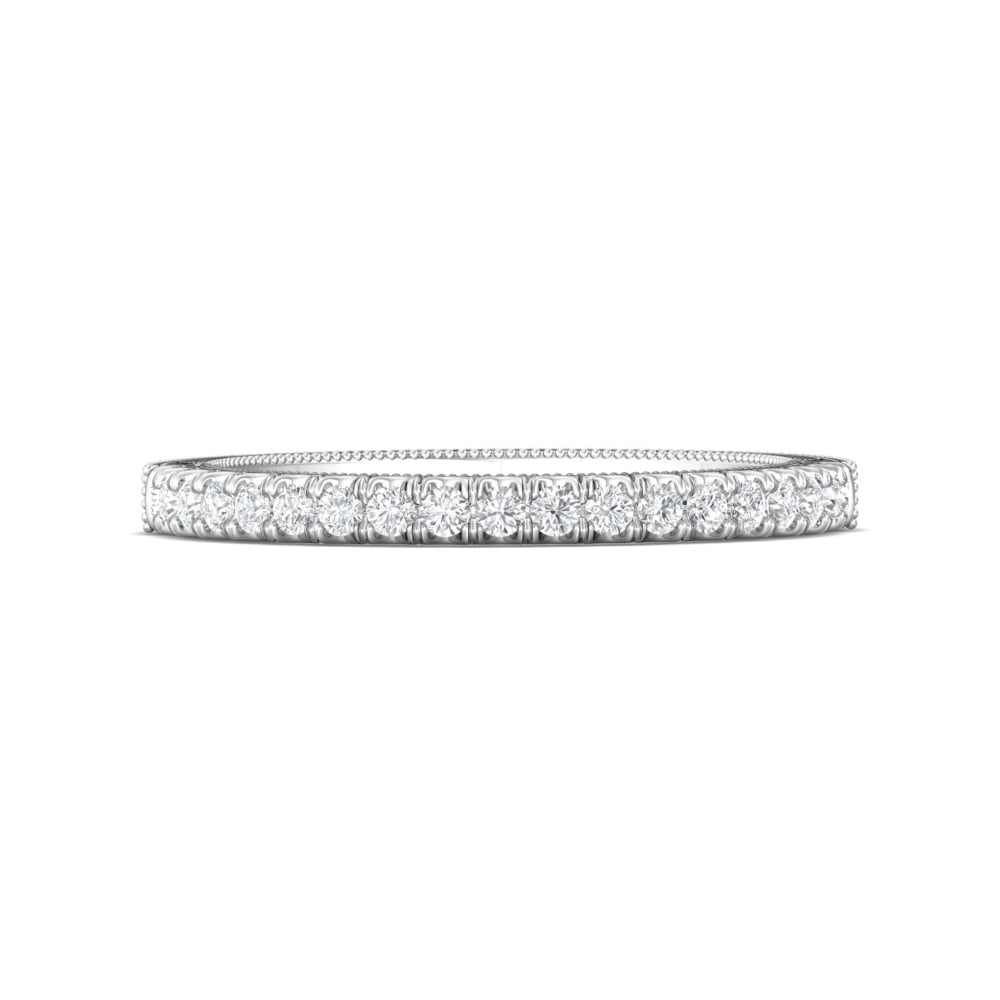 FlyerFit® Platinum Vintage Wedding Band