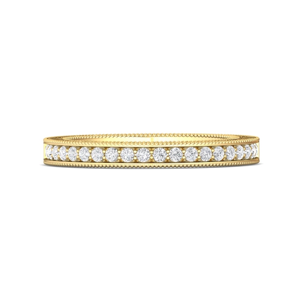 FlyerFit® 14K Yellow Gold Vintage Wedding Band