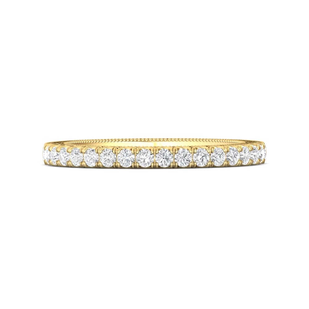 FlyerFit® 14K Yellow Gold Vintage Wedding Band