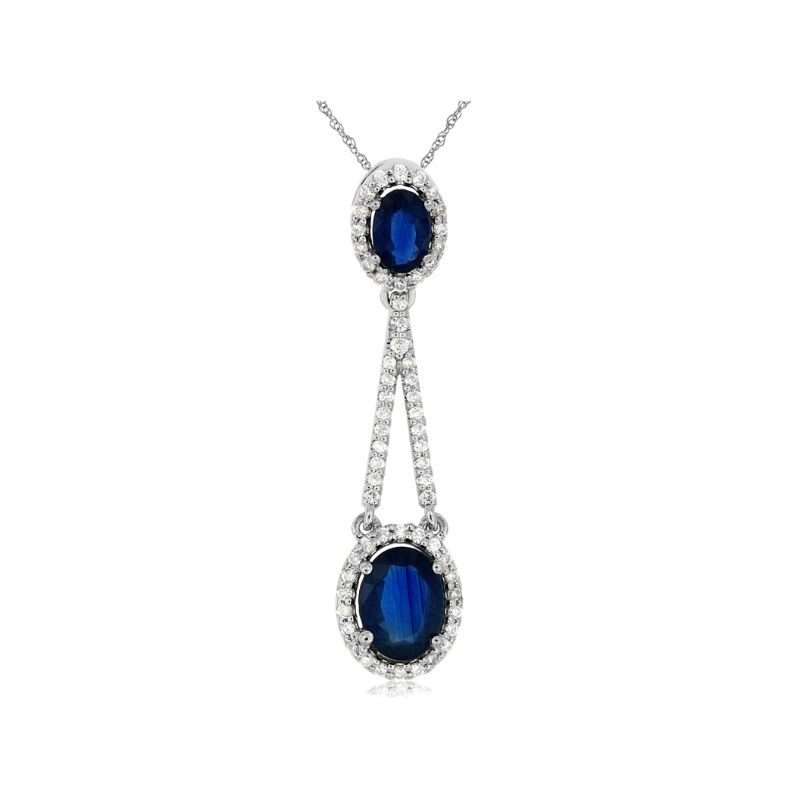 Sapphire & Diamond Pendant